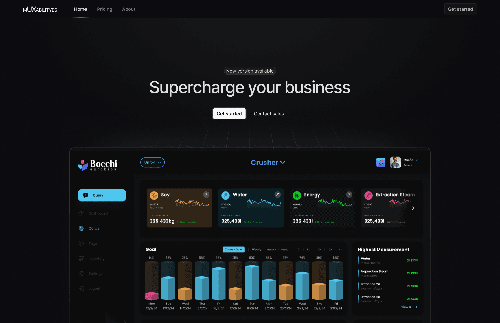 Website mockup