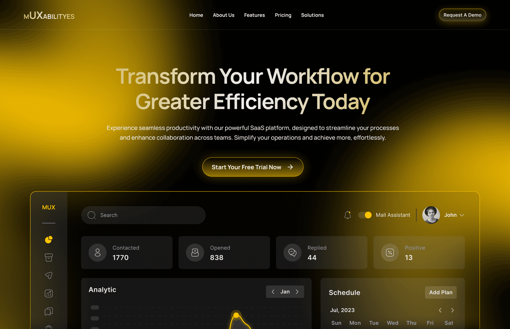 Website mockup