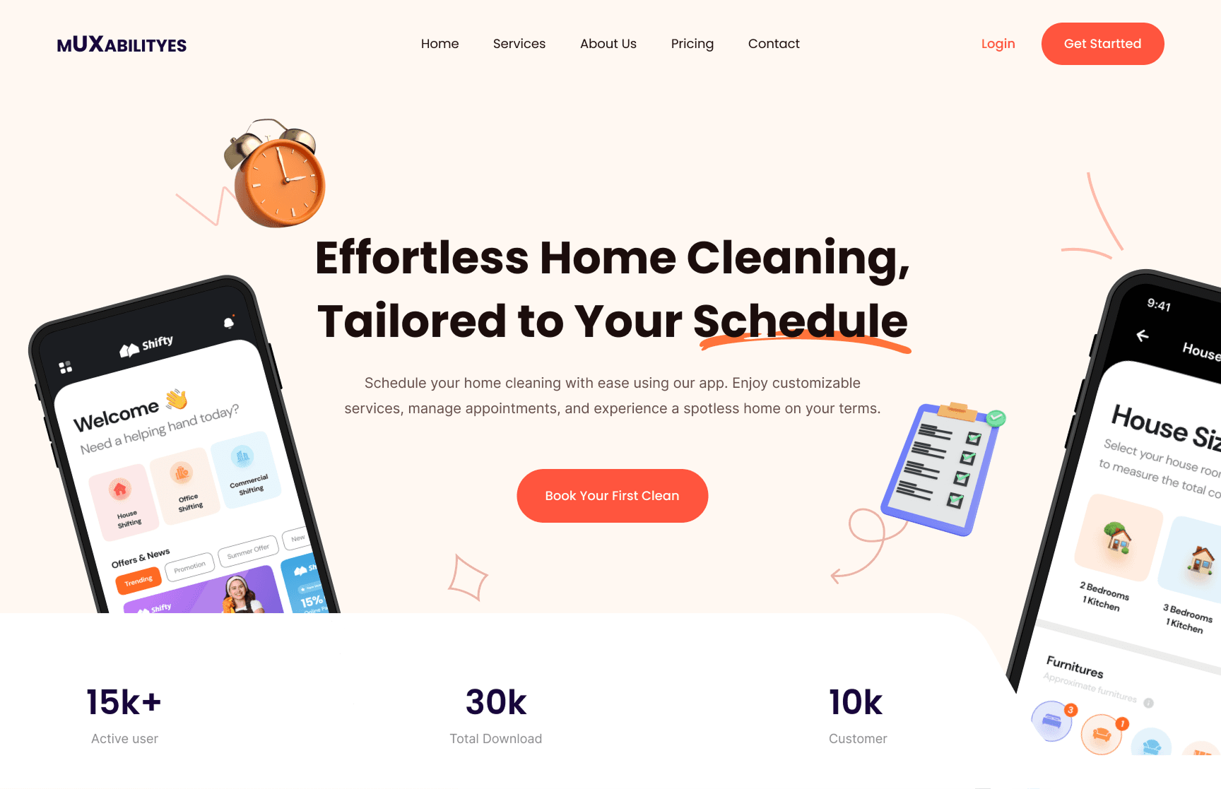 Website mockup